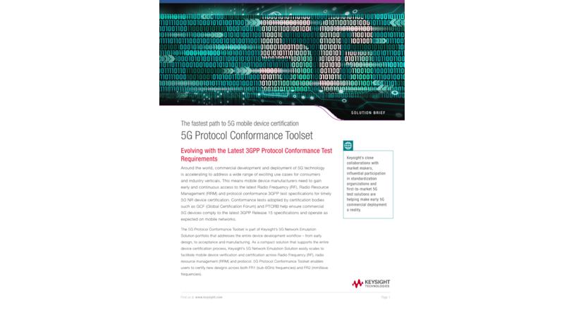 5G Protocol Conformance Toolset